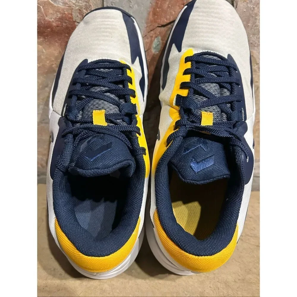Nike Precision VI Low White Navy Gold Basketball Shoes DD9535-101 Men’s Size 9 U